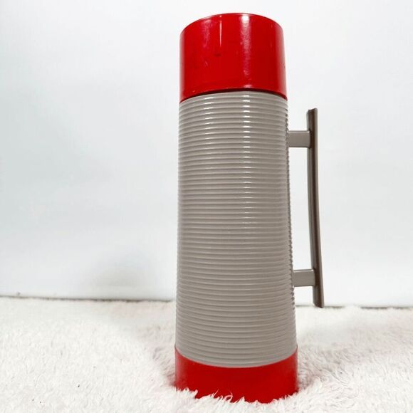Vintage Sears Roebuck & Co. Ted Williams 1 Pint Thermos Vacuum Bottle Red 7318 - Picture 8 of 16
